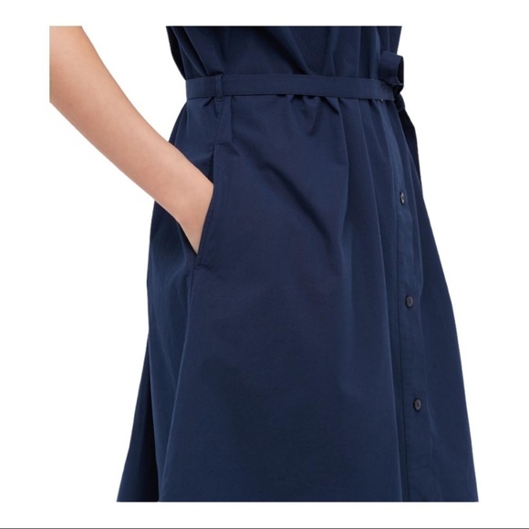 cotton Dobby Belted Dress HANA TAJIMA FOR UNIQLO yellow - Picture 7 of 14